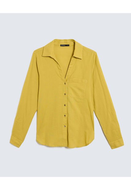 Blusa Para Mujer Manga Larga Color Amarillo  Marca Seven Seven #28123983