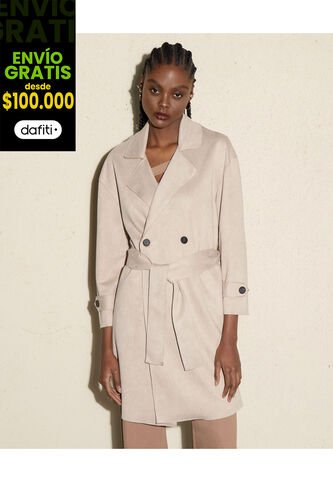 Chaqueta Para Mujer Abrigo Color Arena Marca Seven Seven #28080816 Seven Seven