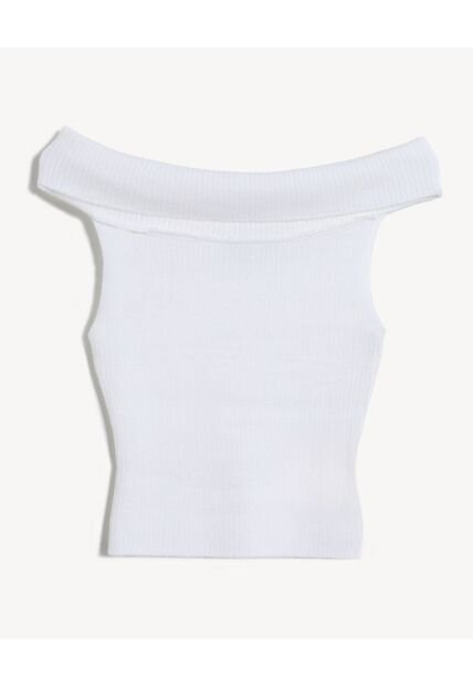 Top Texturizado Off-Shoulder  Para Mujer Crudo Seven Seven