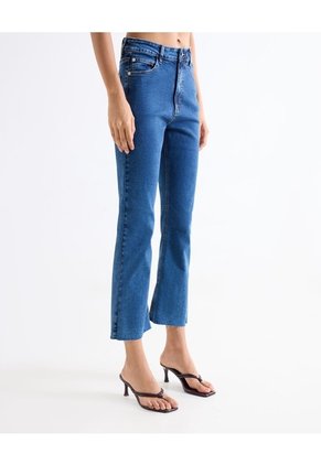 Jean Flare Oscuro Para Mujer Azul Seven Seven