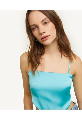 Blusa Para Mujer Manga Sisa Color Azul Claro Marca Seven Seven #28123621 Seven Seven