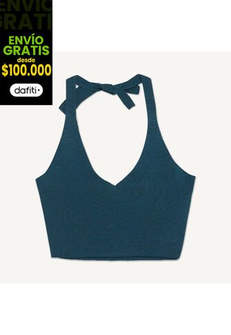 Camiseta Para Mujer Manga Sisa Color Verde Oscuro Marca Seven Seven #28095461 Seven Seven