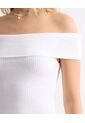 Top Texturizado Off-Shoulder  Para Mujer Crudo Seven Seven de Seven Seven