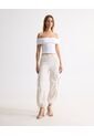 Top Texturizado Off-Shoulder  Para Mujer Crudo Seven Seven de Seven Seven