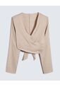 Blusa Para Mujer Manga Larga Color Beige Marca Seven Seven #28123921 de Seven Seven