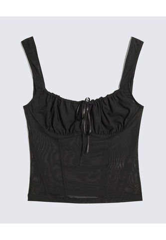 Camiseta Para Mujer Manga Sisa Cuello V Color Negro Marca Seven Seven #28096296 Seven Seven