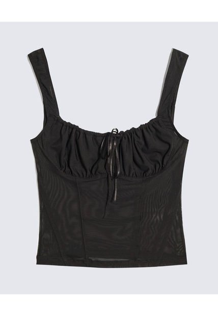 Camiseta Para Mujer Manga Sisa Cuello V Color Negro Marca Seven Seven #28096296