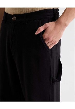 Pantalón Para Hombre Multiusos Plano Color Negro Marca Seven Seven #45071122