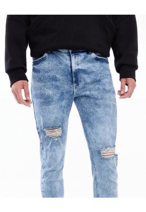 Jean Para Hombre Skinny Color Azul Claro Marca Seven Seven #45160493