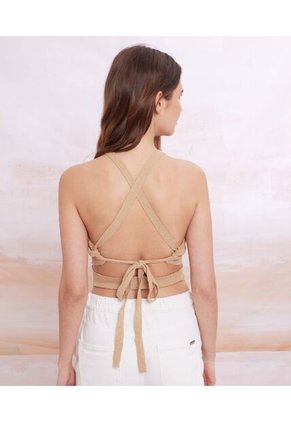 Camiseta Para Mujer Manga Sisa Color Arena Marca Seven Seven #28095372