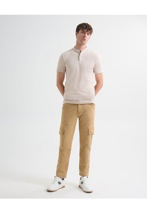 Polo Para Hombre Cuello Mao Color Piel Marca Seven Seven #45110878
