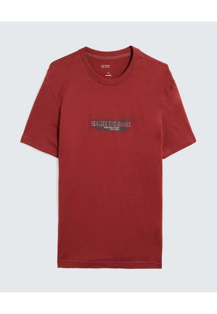 Camiseta Para Hombre Manga Corta Cuello Redondo Color Rojo Marca Seven Seven #45092664
