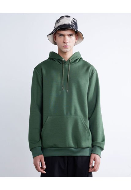 Buzo Para Hombre Hoodie Color Verde  Marca Seven Seven #45060649