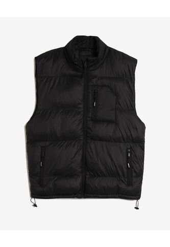 Chaleco Para Hombre Acolchado Color Negro Marca Seven Seven #45250010 Seven Seven