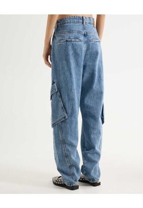 Jean Para Mujer Barrel Color Azul Marca Seven Seven #28160951