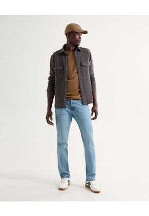 Camisa Para Hombre Sobrecamisa Manga Larga Color Gris Marca Seven Seven #45012101