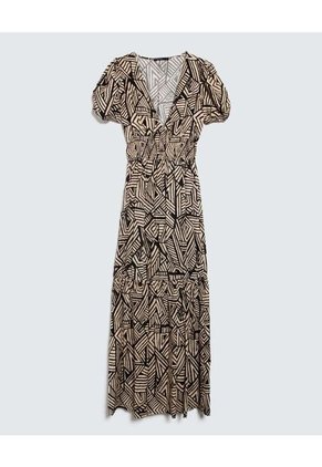 Vestido Para Mujer Manga Corta Color Negro Marca Seven Seven #28171353