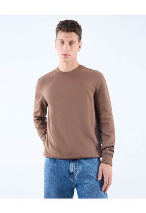 Buzo Para Hombre Cuello Redondo Color Cafe  Marca Seven Seven #45060691