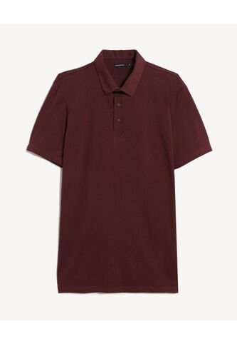 Polo Para Hombre Cuello Maquina Sin Bolsillo Color Vino Marca Seven Seven #45110940 Seven Seven