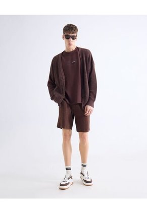 Camiseta  Para Hombre Manga Corta Cuello Redondo Color Café Marca Seven Seven #45092874