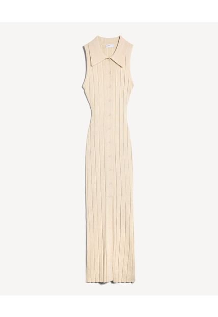 Vestido Para Mujer M/Sisa Largo Color Crema Marca Seven Seven #28171394