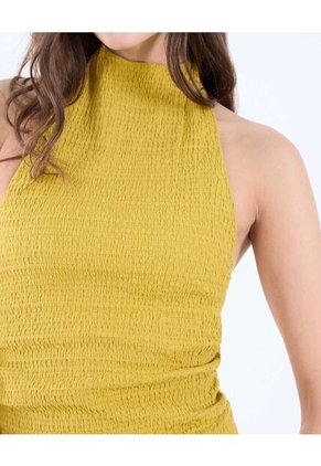 Camiseta Para Mujer Manga Sisa Color Cafe Claro Marca Seven Seven #28096136