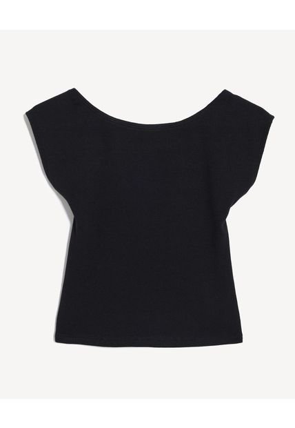 Camiseta Para Mujer Manga Corta Cuello Redondo Color Negro Marca Seven Seven #28096454