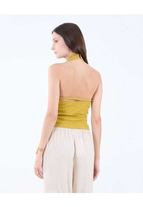 Camiseta Para Mujer Manga Sisa Color Cafe Claro Marca Seven Seven #28096136