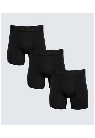 Pack X 3 Bóxer Medio X3 Para Hombre Negro Seven Seven Seven Seven