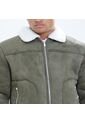 Chaqueta Para Hombre Shearling Color Verde  Marca Seven Seven #45080414 de Seven Seven