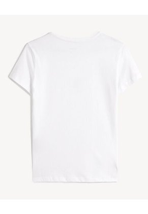 Camiseta Para Mujer Manga Corta Cuello Redondo Color Crudo Marca Seven Seven #28096549