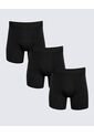 Pack X 3 Bóxer Medio X3 Para Hombre Negro Seven Seven de Seven Seven