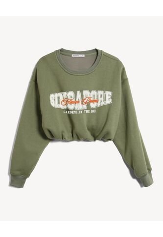 Buzo Para Mujer Cuello Redondo Color Verde Marca Seven Seven #28060459 Seven Seven