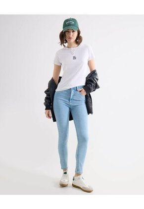 Camiseta Para Mujer Manga Corta Cuello Redondo Color Crudo Marca Seven Seven #28096549