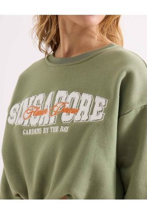 Buzo Para Mujer Cuello Redondo Color Verde Marca Seven Seven #28060459