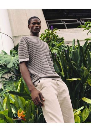 Camiseta Para Hombre Manga Corta Cuello Redondo Color Verde Marca Seven Seven #45092695