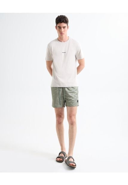 Pantaloneta Para Hombre De Baño Corta Color Verde Oliva Marca Seven Seven #45280075