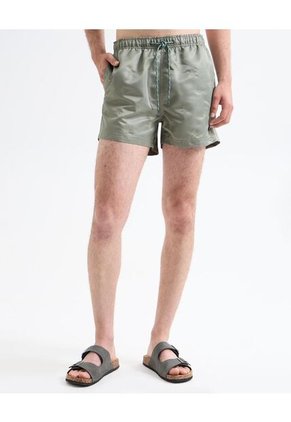 Pantaloneta Para Hombre De Baño Corta Color Verde Oliva Marca Seven Seven #45280075