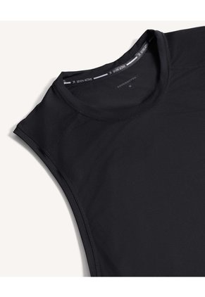 Camiseta Deportiva Sin Mangas Para Hombre Negro Seven Seven