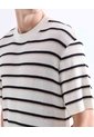 Camiseta Tejida Con Textura  Para Hombre Marfil Seven Seven de Seven Seven