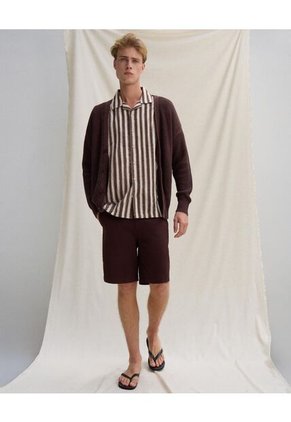 Bermuda Básica  Para Hombre Café Seven Seven