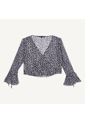 Blusa Para Mujer Manga Larga Color Negro Marca Seven Seven #28123854