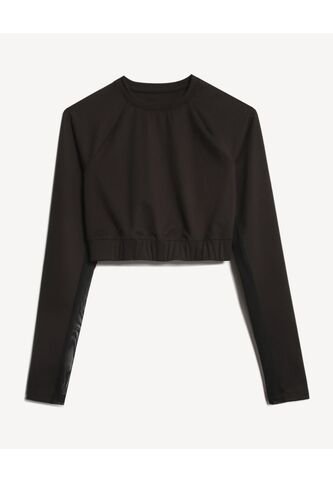 Camiseta Para Mujer Crop Top Color Negro Marca Seven Seven #28096246 Seven Seven