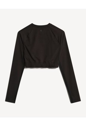 Camiseta Para Mujer Crop Top Color Negro Marca Seven Seven #28096246