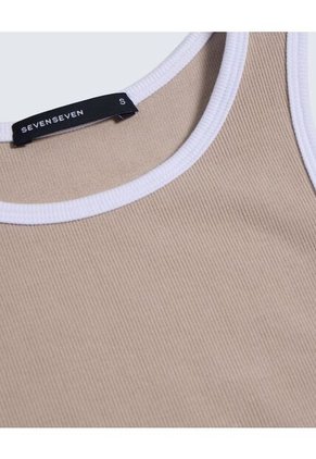 Vestido Para Mujer Manga Sisa Color Cafe Claro Marca Seven Seven #28171329