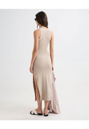 Vestido Para Mujer Manga Sisa Color Cafe Claro Marca Seven Seven #28171329