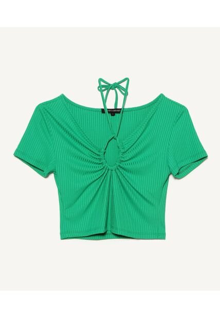 Camiseta Para Mujer Manga Corta Color Verde  Marca Seven Seven #28095380
