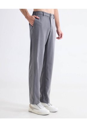 Pantalón Trouser Straigth Para Hombre Gris Seven Seven