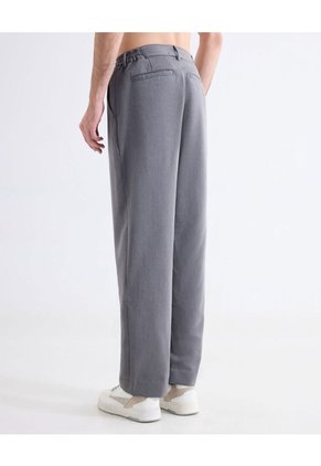 Pantalón Trouser Straigth Para Hombre Gris Seven Seven