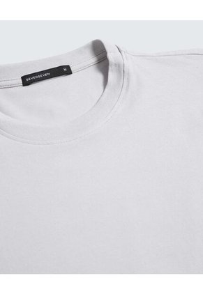 Camiseta Para Hombre Manga Corta Color Gris Claro Marca Seven Seven #45092638